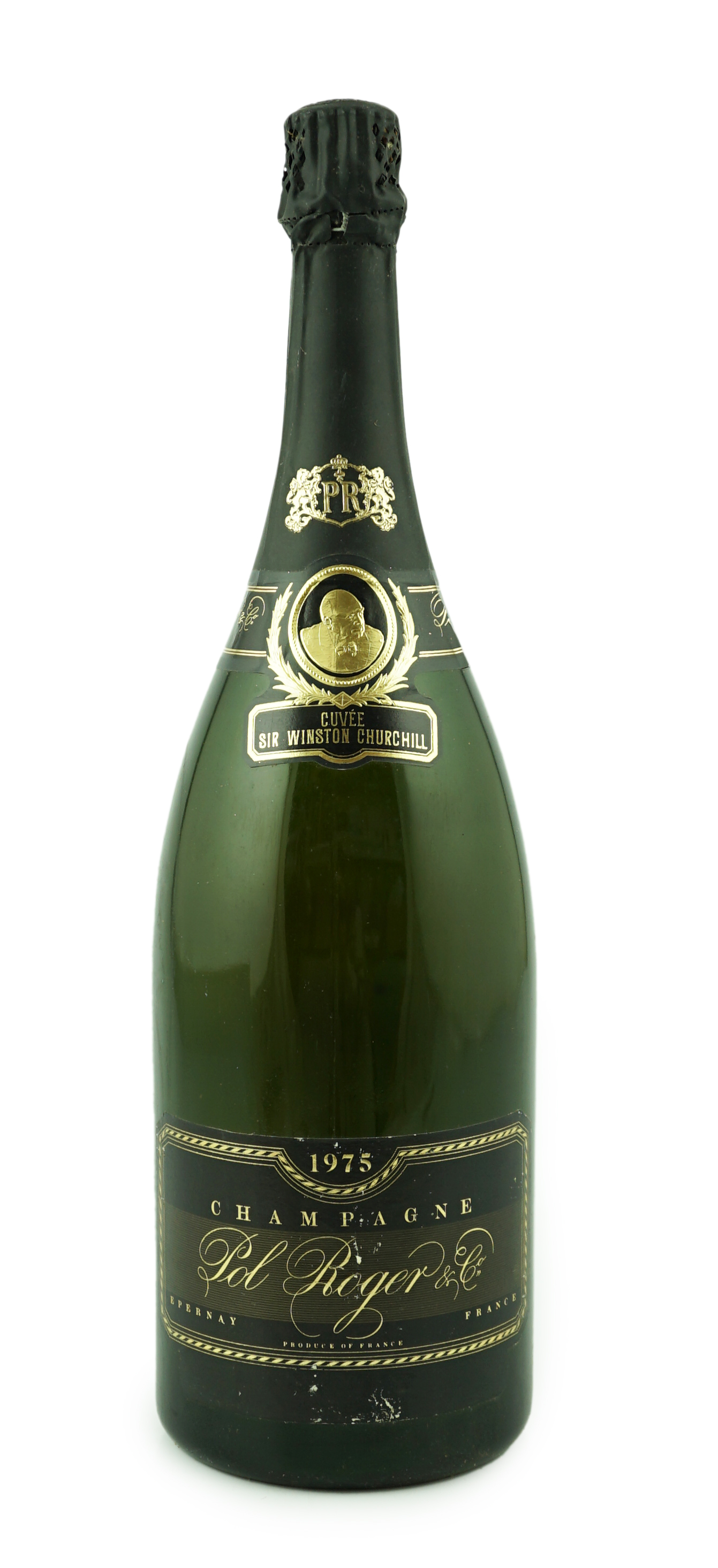 A magnum of champagne Pol Roger Cuvée Sir Winston Churchill 1975